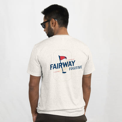 Fairway Fugitive Flag Tee – Oatmeal