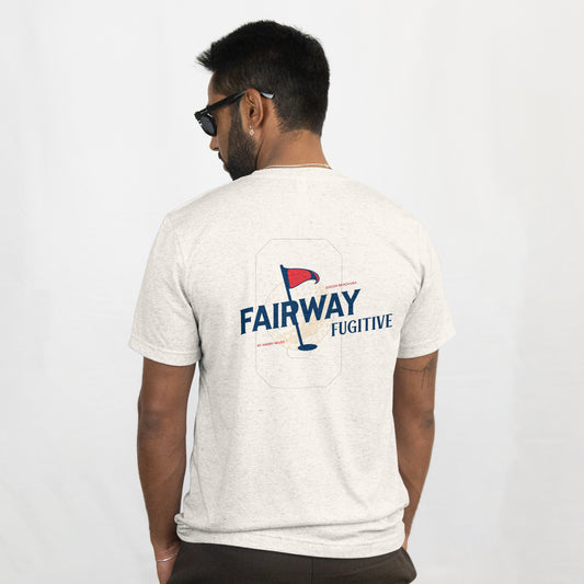 Fairway Fugitive Flag Tee – Oatmeal